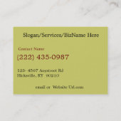 Antike Fahrzeug-Altmetall-Geschäfte Visitenkarte (Rückseite)