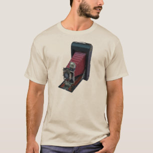 Antike faltbare Rollfilmpostkartenkamera T-Shirt
