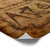 Antike Fantasy-Karte — Velmoris-Insel Poster (Ecke)