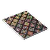 Antike, farbenfrohe Granny Quadrate Klassisches Mu Notizblock (angewinkelt)