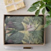 Antike farbenfrohe Parroys tropisches Dschungelmus Seidenpapier (Geschenk)