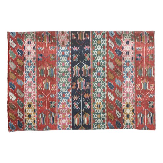 Antike farbenfrohe persische Kilim Rug Kissenbezug (Vorderseite-Rechts)