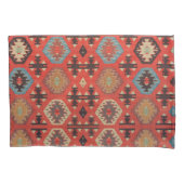 Antike farbenfrohe türkische Kilim Teppich Rug Kissenbezug (Vorderseite-Links)