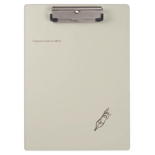 Antike Feder - Dark Academia Minimalistische Bibli Klemmbrett