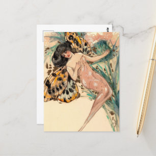 Antike Fee Postkarte