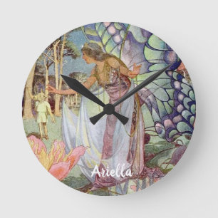 Antike Fee Runde Wanduhr