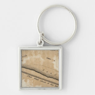 Antike Festung über Missouri Schlüsselanhänger