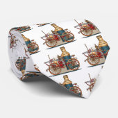 Antike Feuer-LKW-Dampfpumper-Krawatte Krawatte (Gerollt)