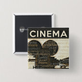 Antike Filmkamera Button (Vorne & Hinten)