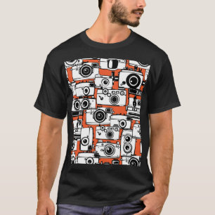 Antike Filmkameras, nahtloses Muster. T-Shirt