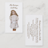 Antike Fischcremesuppenpuppenwiedergabe Visitenkarte (Vorne/Hinten)