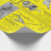 Antike Fischerei Fischerhäuser Anzeigen Circa 1909 Geschenkpapier (Ecke)