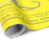 Antike Fischerei Fischerhäuser Anzeigen Circa 1909 Geschenkpapier (Rolleneckpunkt)