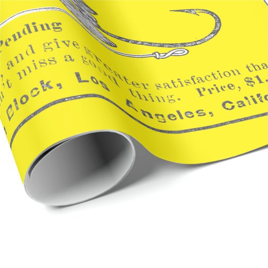 Antike Fischerei Fischerhäuser Anzeigen Circa 1909 Geschenkpapier (Rolleneckpunkt)