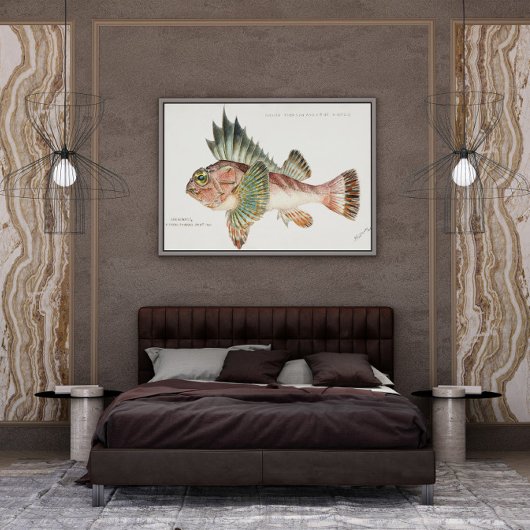 Antike Fischneosebastes Scorpaenoides 1808 Poster