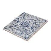 Antike Fliese viktorianisches Transferware in Delf (Seite)