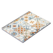 Antike Fliesen: Texturierte Hintergrundmuster Notizblock (Linke Seite)