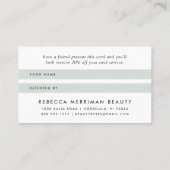 Antike Flora | Verweisung über die Speicherstreife Empfehlungskarte (Rückseite)