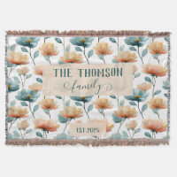 Antike Florale Familien Erbtradition in Aquarell