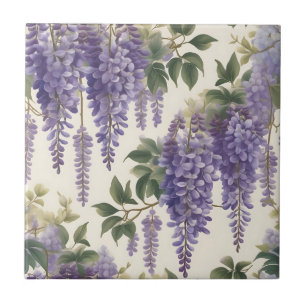 Antike Florale Glyzinie Fliese