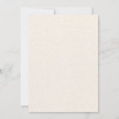 Antike Florale Hochzeit Einladung (Rückseite)