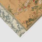 Antike, florale Kunsthandwerk Seidenpapier (Ausschnitt)