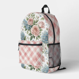 Antike Florale Rosen Fliederblüten Bedruckter Rucksack