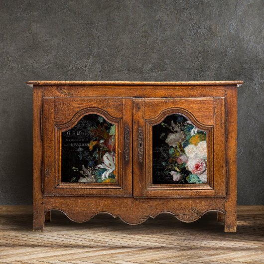 Antike florale Stillleben Entdeckung Seidenpapier