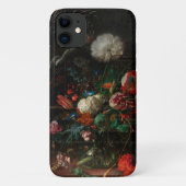 Antike florale Stillleben und französische Schrift Case-Mate iPhone Hülle (Rückseite)