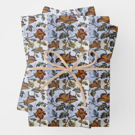 Antike florale Tile Geschenkpapier Set (Beispiel)
