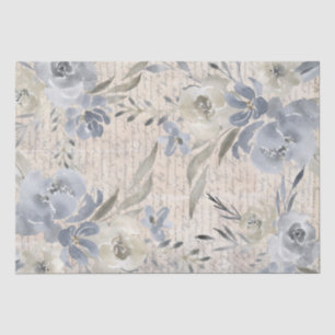 antike florale Wasserfarben-Dekoration Seidenpapier