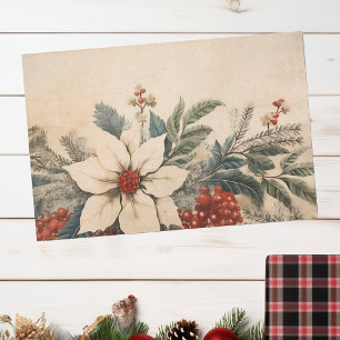 Antike Florale Weihnachten Winter Alterserscheinun Seidenpapier