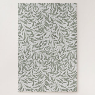 Antike Florale William Morris Weidenzweig Grün Puzzle