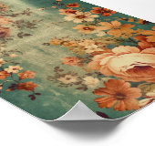 Antike Florals Poster (Ecke)