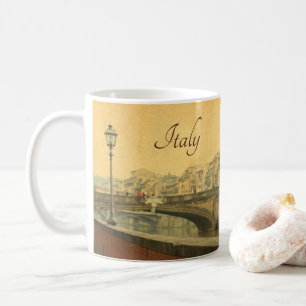 Antike Florenz Italien Kaffeetasse Ponte Vecchio
