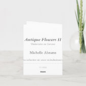 Antike Flowers II ・ Michelle Abrams - card Karte (Rückseite)