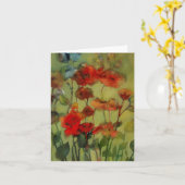 Antike Flowers II ・ Michelle Abrams - card Karte (Gelbe Blume)