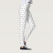 Antike Flugzeuge Flugzeug Diagramme CUSTOM BG FARB Leggings (Rechts)