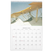 Antike Flugzeuge Flugzeuge 12-monatiger Kalender (Mär 2026)