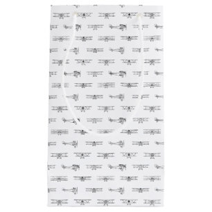 Antike Flugzeuge Luftfahrt Kunst-CUSTOM-FARBE Kleine Geschenktüte