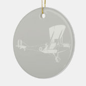 Antike Flugzeugkunst - FARBE Keramik Ornament (Links)