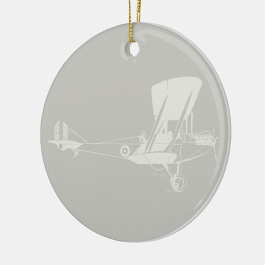 Antike Flugzeugkunst - FARBE Keramik Ornament (Links)