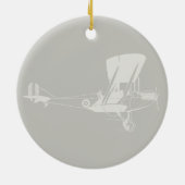 Antike Flugzeugkunst - FARBE Keramik Ornament (Hinten)