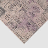 Antike französische Collage Seidenpapier (Ausschnitt)