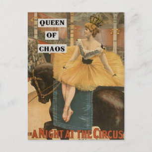Antike französische Dame Zirkus-Foto-Postkarte Postkarte