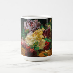 Antike französische Georges Jeannin Rosen Kaffeetasse