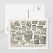 Antike französische Körbe Postkarte (Vorne/Hinten)