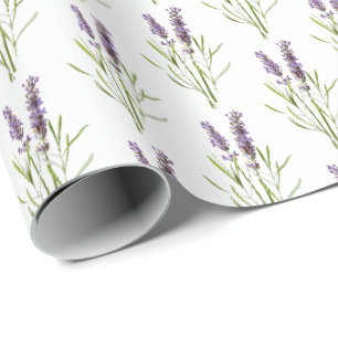 Antike französische Lavendel-Darstellung klein Geschenkpapier