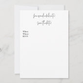 Antike französische Mode-Teller und August-Kalende Save The Date (Rückseite)