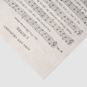 Antike französische Notenmusik "The Winter"-Decoup Seidenpapier (Ausschnitt)